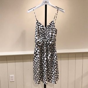 Parker Animal Print Silk Dress